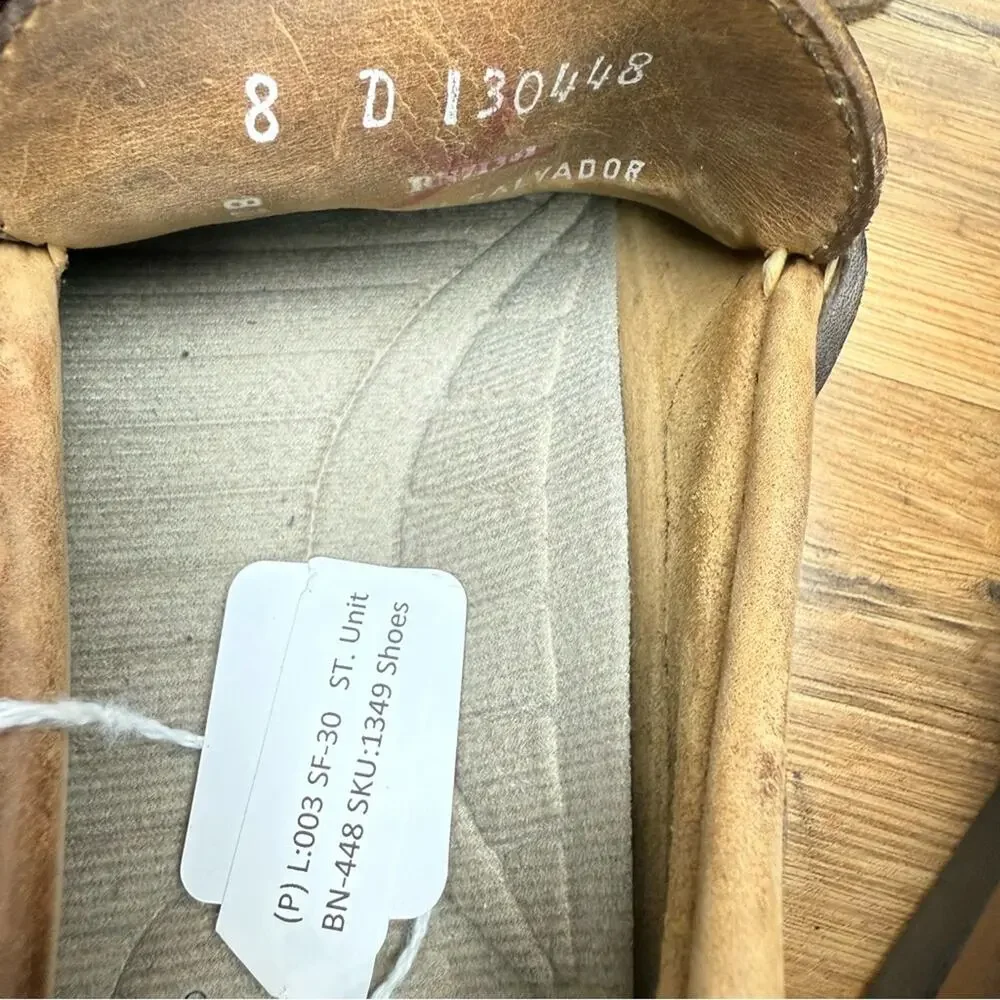 LL Bean Size 8D Signature Brown Boat Shoes Loafers Moccasins Mens